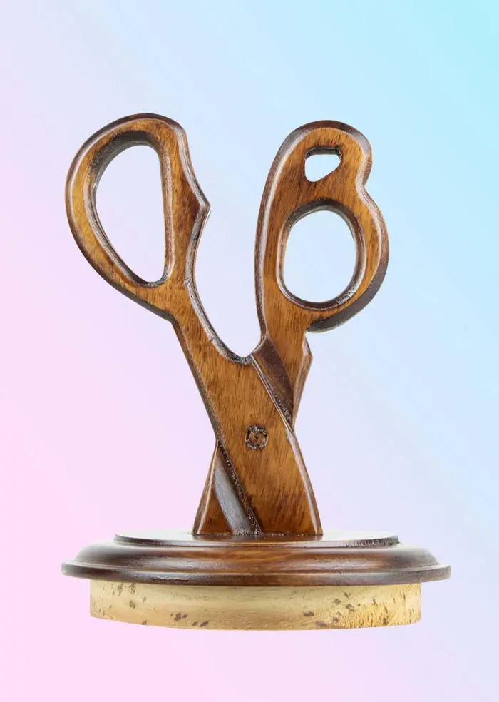 Best wooden neck cap in scissor design, brown colour for dress form and mannequin display purposes