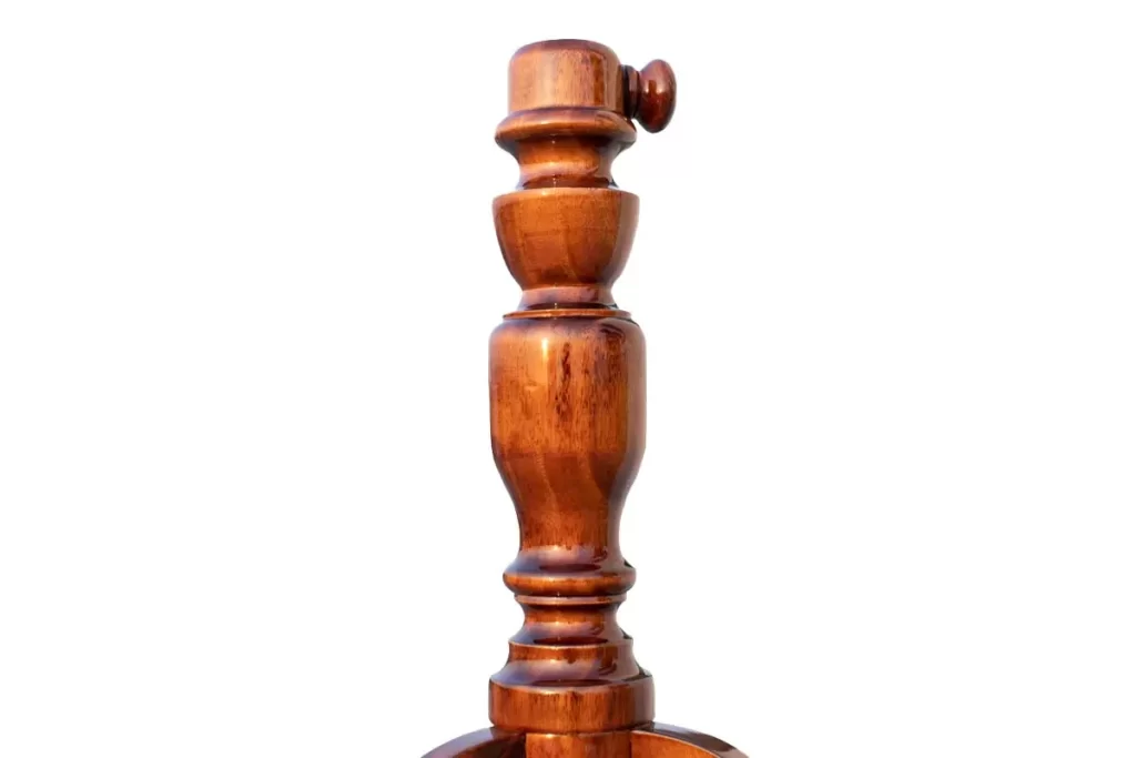 Wooden dress form stand pole in sheesham colour
