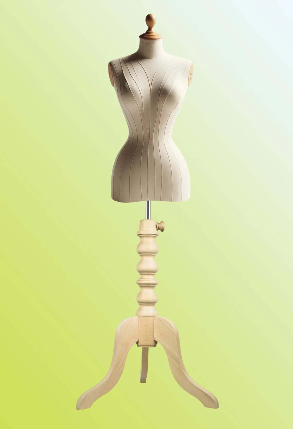 wooden adult torso mannequin stand